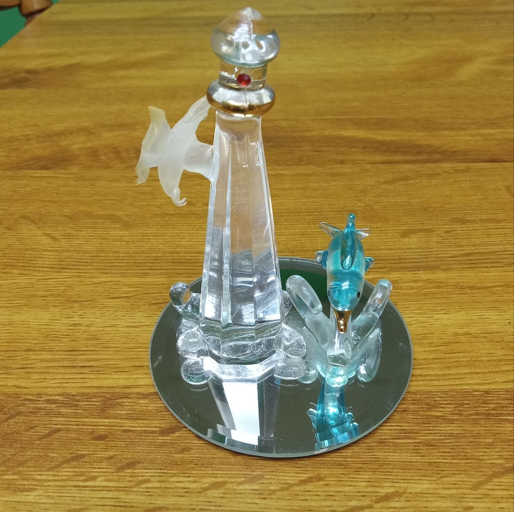 Dolphin Blown Glass Figurine